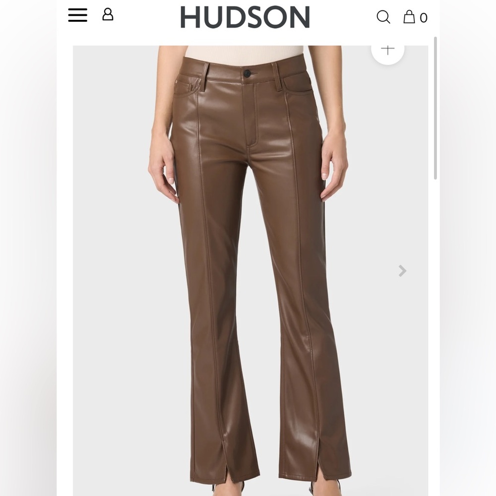 Nwt Hudson Faux leather pants size 28